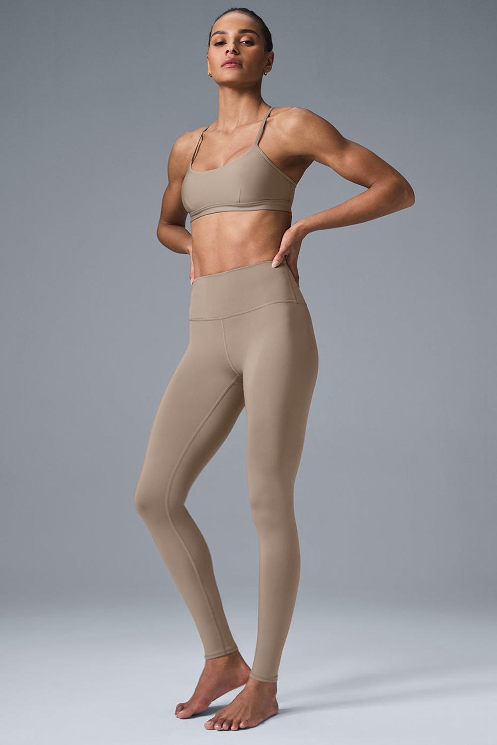 Gravel Alo Yoga Airlift Intrigue Women Bra | KSA  LWN147685