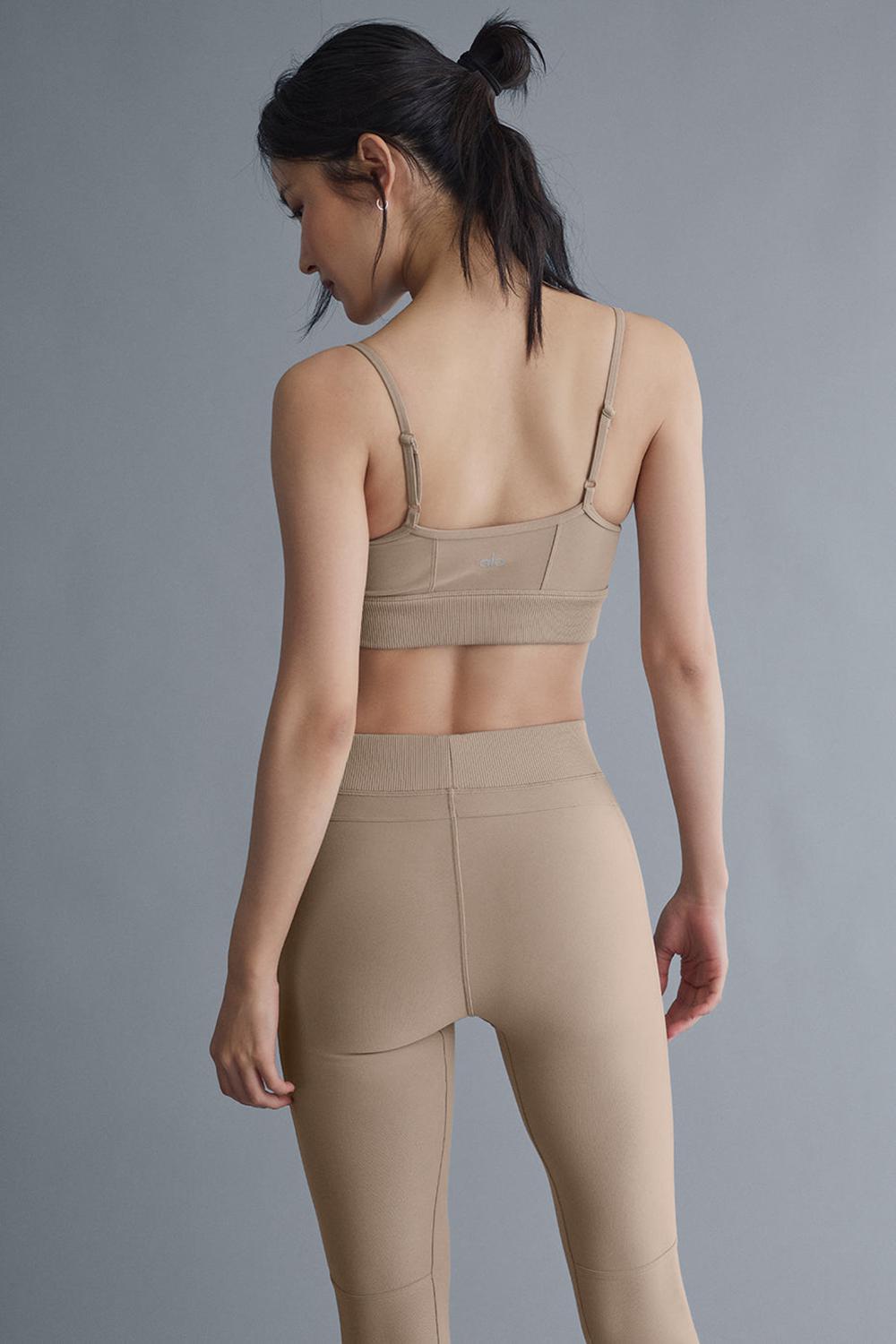 Gravel Alo Yoga Alosoft Head Start Women Bra | KSA  FVX731869