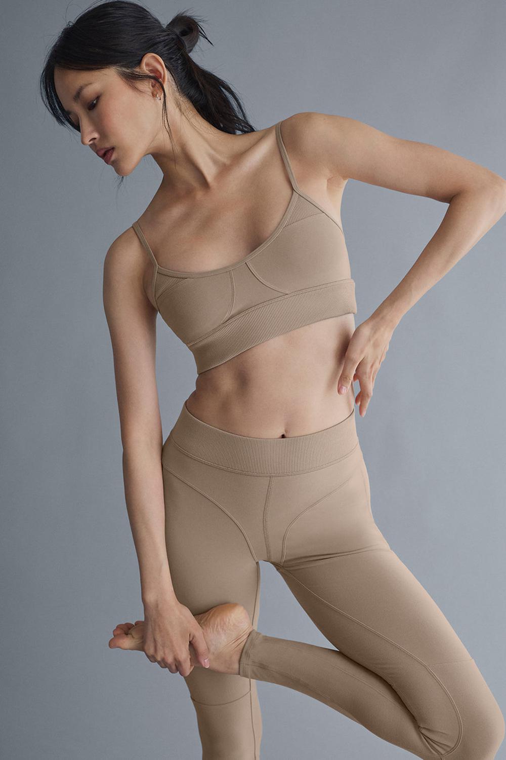 Gravel Alo Yoga Alosoft High-Waist Head Start Women Legging | KSA  ABY950176