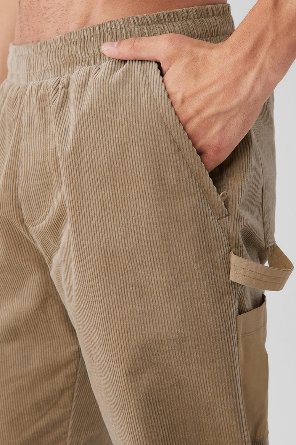 Gravel Alo Yoga Corduroy District Men Sweatpant | KSA  CSK507129