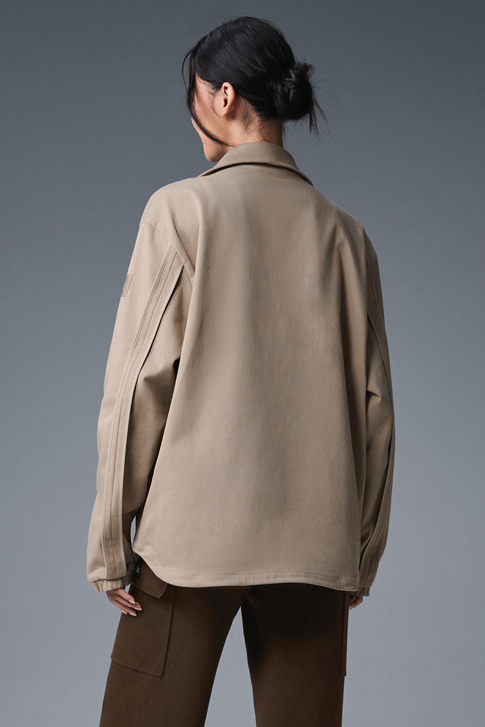 Gravel Alo Yoga Edition Sueded Women Jacket | KSA  NMU508216