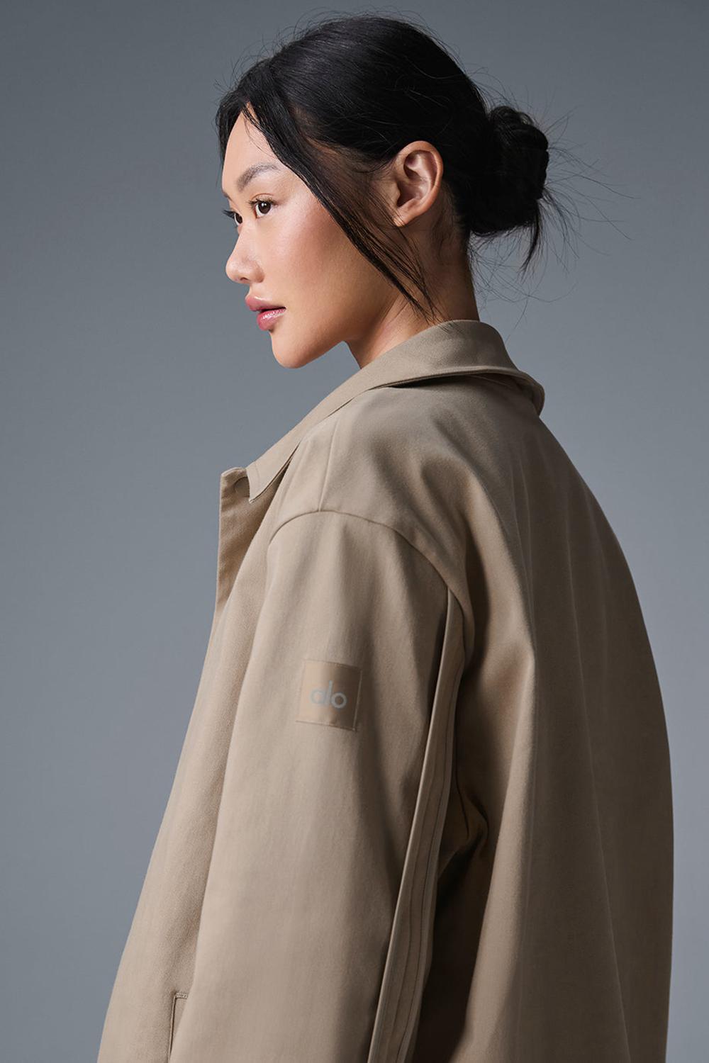 Gravel Alo Yoga Edition Sueded Women Jacket | KSA  NMU508216