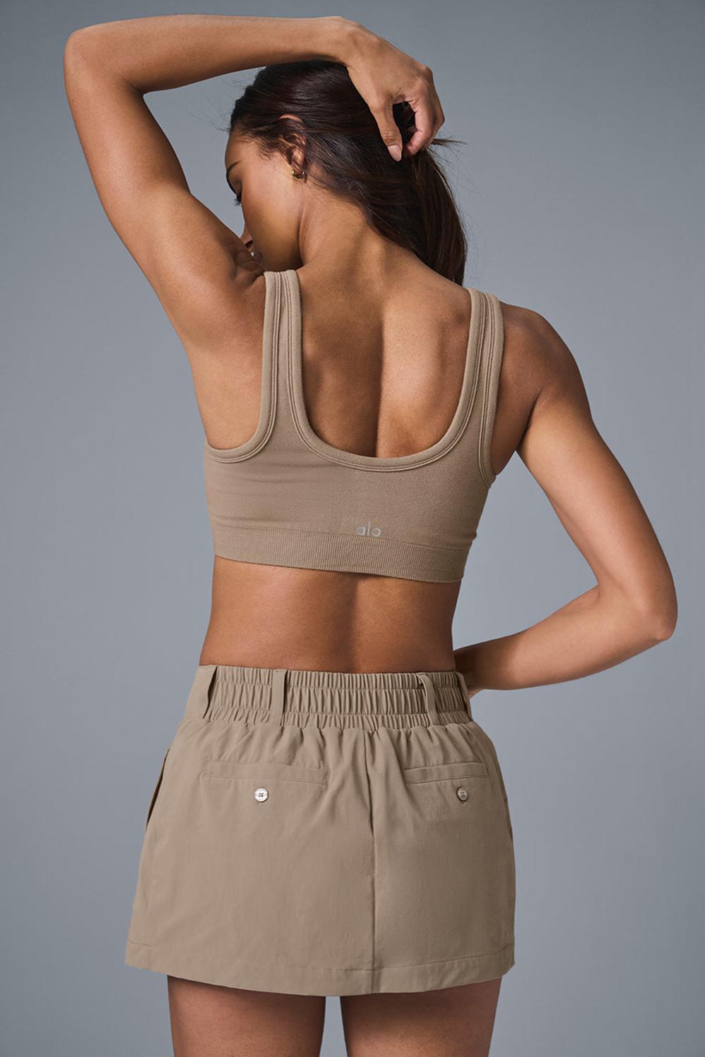 Gravel Alo Yoga Fan Club Mini Women Skirt | KSA  WLV649738