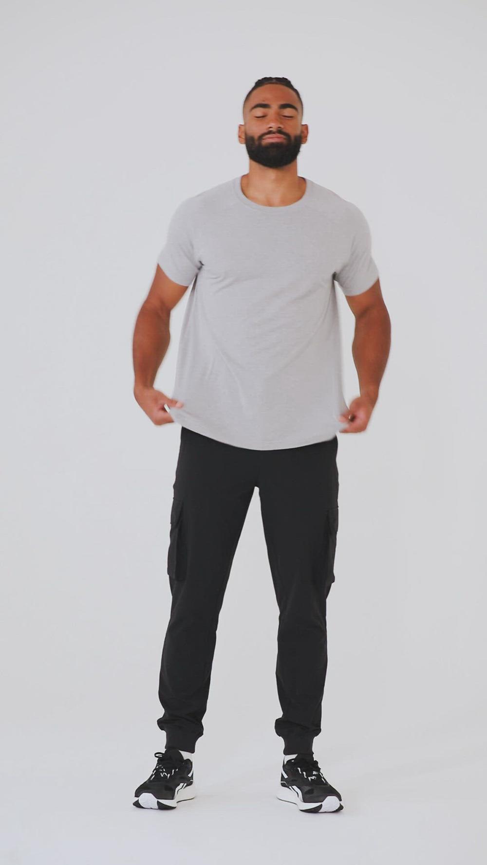 Gravel Alo Yoga The Triumph Crew Neck Men Tee | KSA  SUF902536