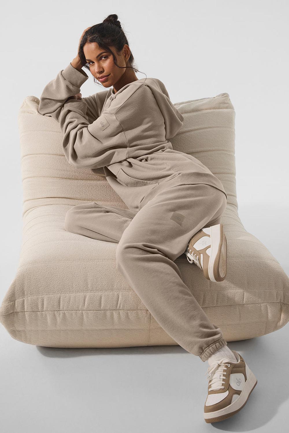 Gravel Wash Alo Yoga Chill Vintage Wash Women Hoodie | KSA  KUT269408