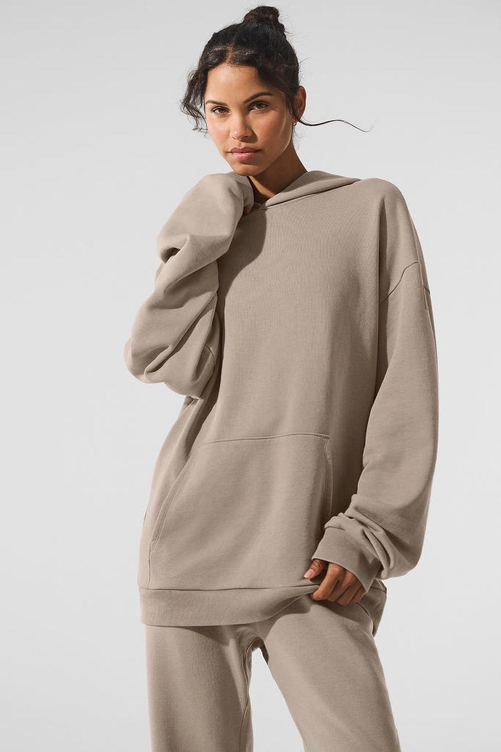 Gravel Wash Alo Yoga Chill Vintage Wash Women Hoodie | KSA  KUT269408
