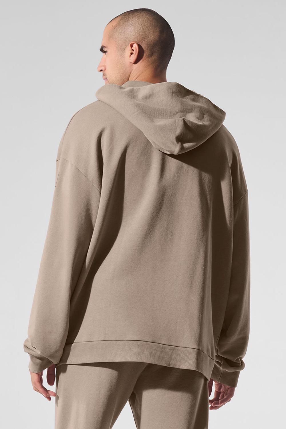Gravel Wash Alo Yoga Chill Vintage Wash Men Hoodie | KSA  DWS016972