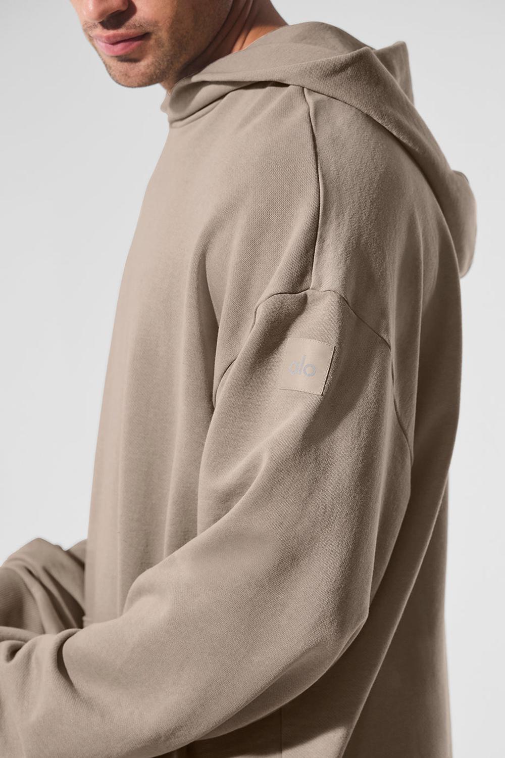 Gravel Wash Alo Yoga Chill Vintage Wash Men Hoodie | KSA  DWS016972