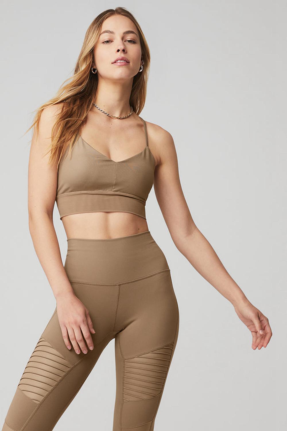 Gravel / Gravel Glossy Alo Yoga Lavish Women Bra | KSA  NDK528164