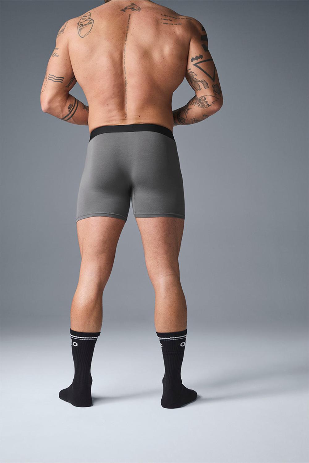Grey Alo Yoga Day and Night Men Boxer | KSA  RMQ401869