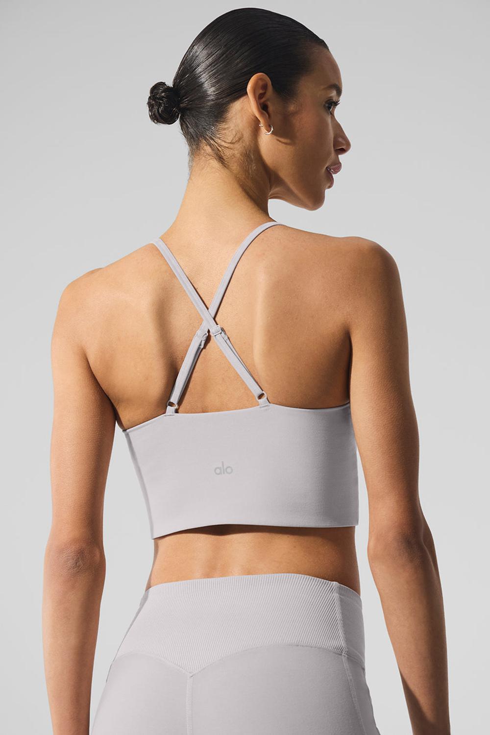 Grey Sky Wash Alo Yoga Washed Alosoft Highlight Women Bra | KSA  VOP759406