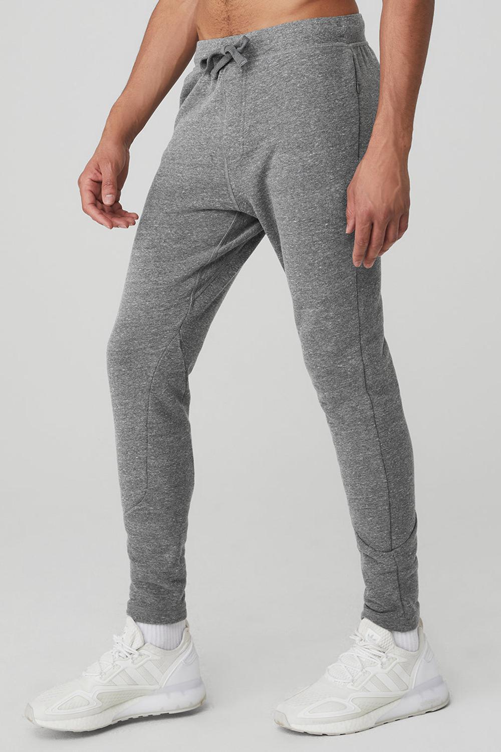 Grey Triblend Alo Yoga The Triumph Men Sweatpant | KSA  XBQ634187
