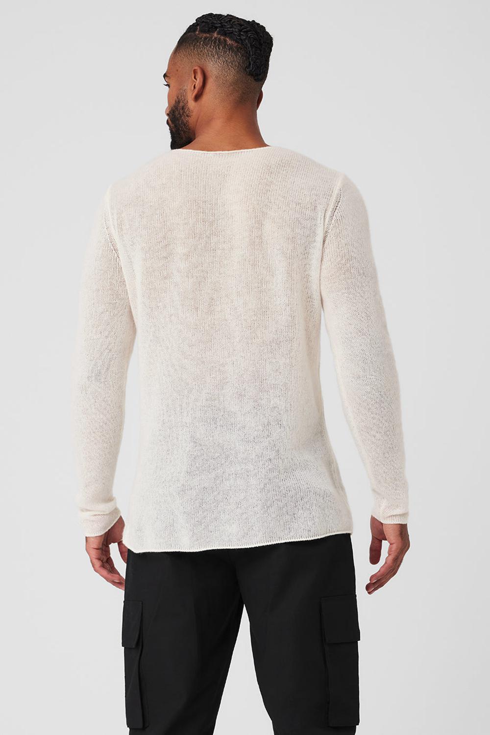 Ivory Alo Yoga Cashmere Reform Men Long Sleeve | KSA  LQP184390