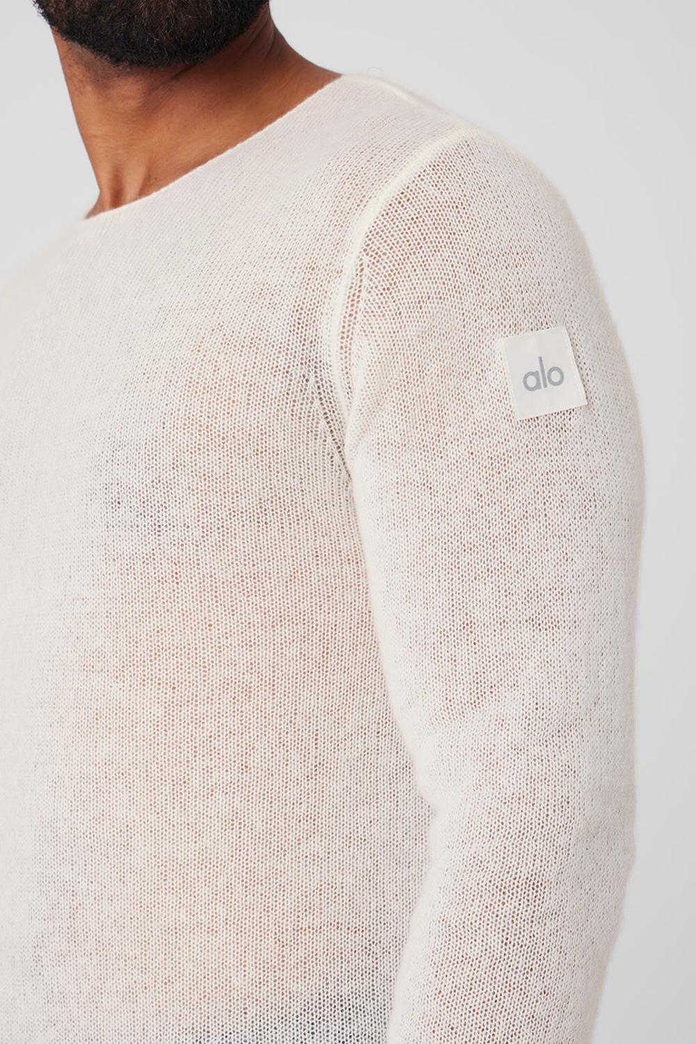 Ivory Alo Yoga Cashmere Reform Men Long Sleeve | KSA  LQP184390