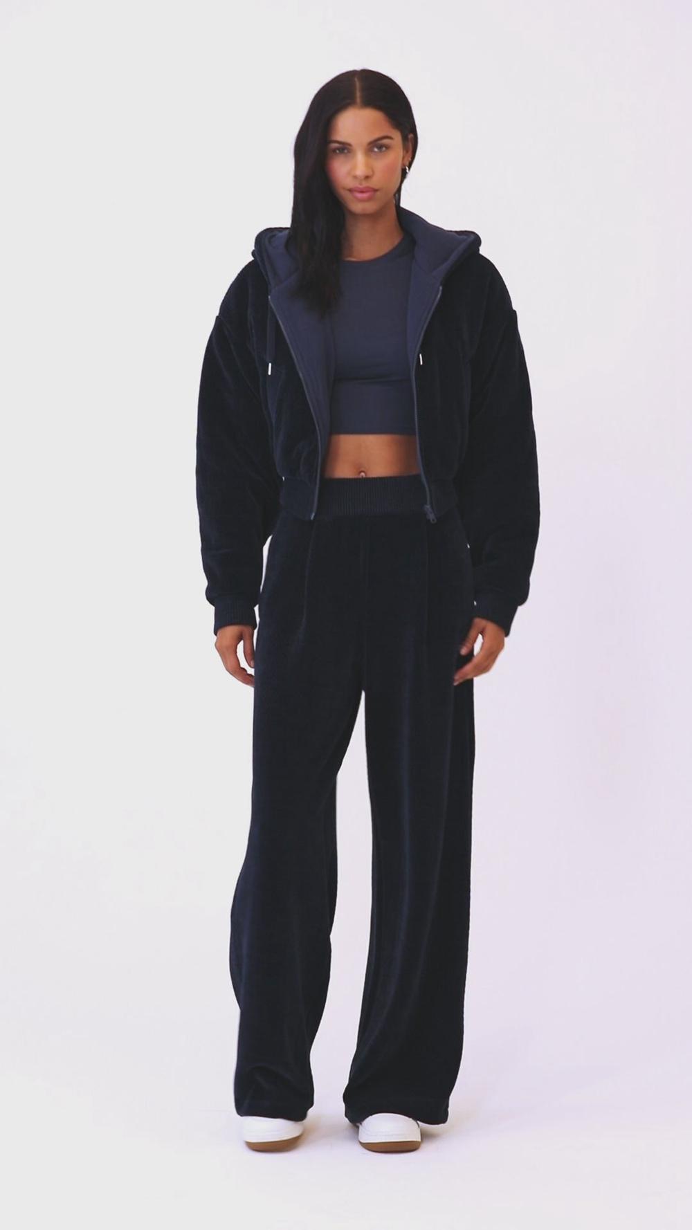 Ivory Alo Yoga Cropped Cozy Day Full Zip Women Jacket | KSA  KHI987561