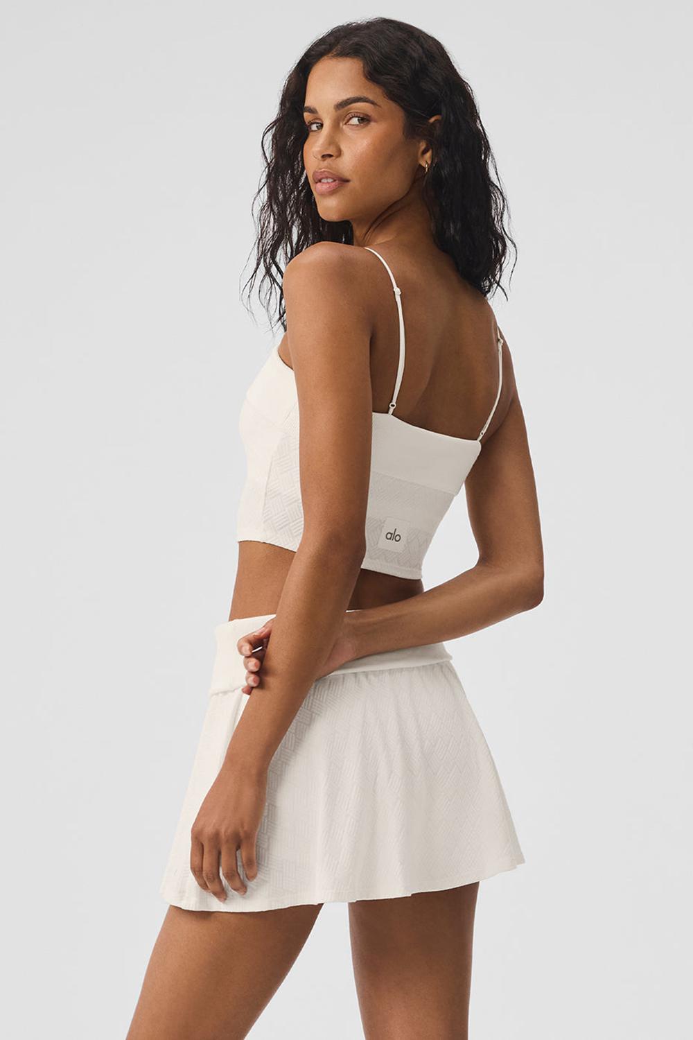 Ivory Alo Yoga Doubles Only Women Bra Tank | KSA  FLD468013