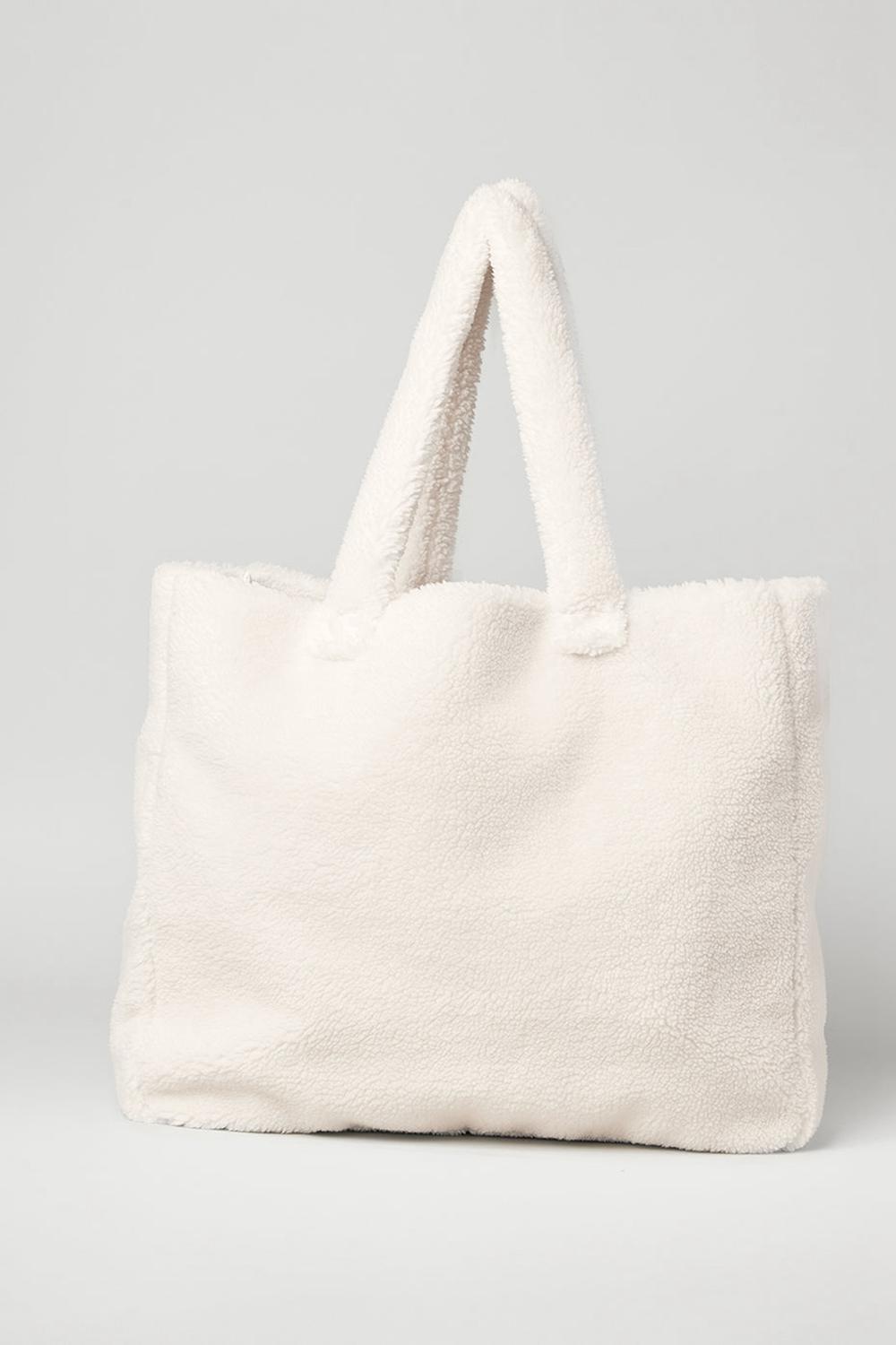 Ivory Alo Yoga Foxy Sherpa Women Tote Bag | KSA  WXS537084