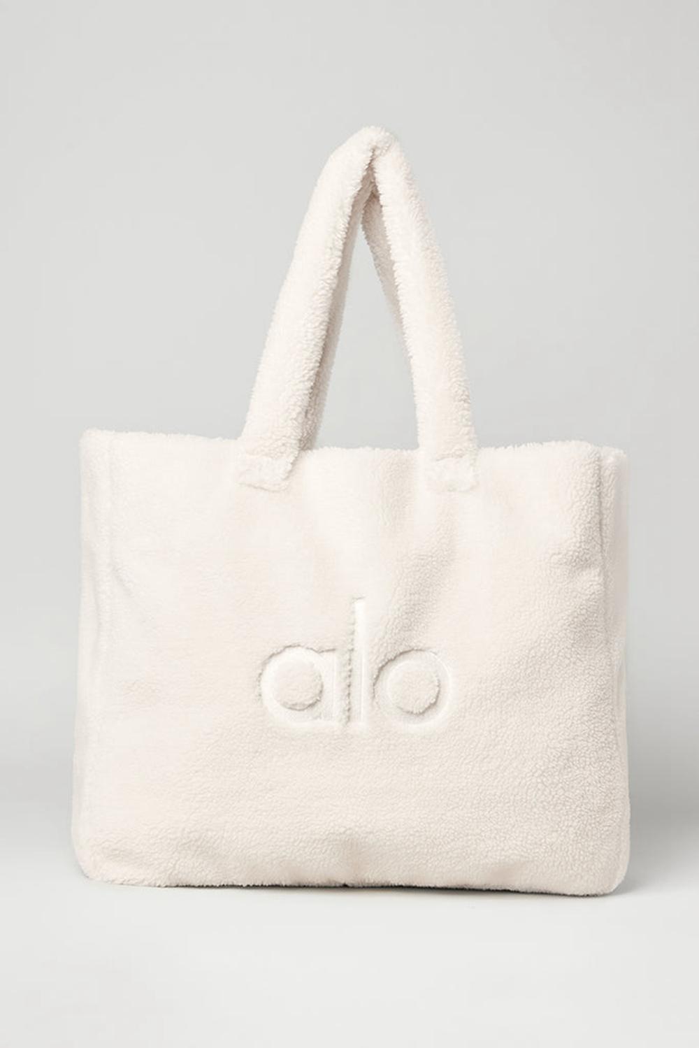 Ivory Alo Yoga Foxy Sherpa Women Tote Bag | KSA  WXS537084