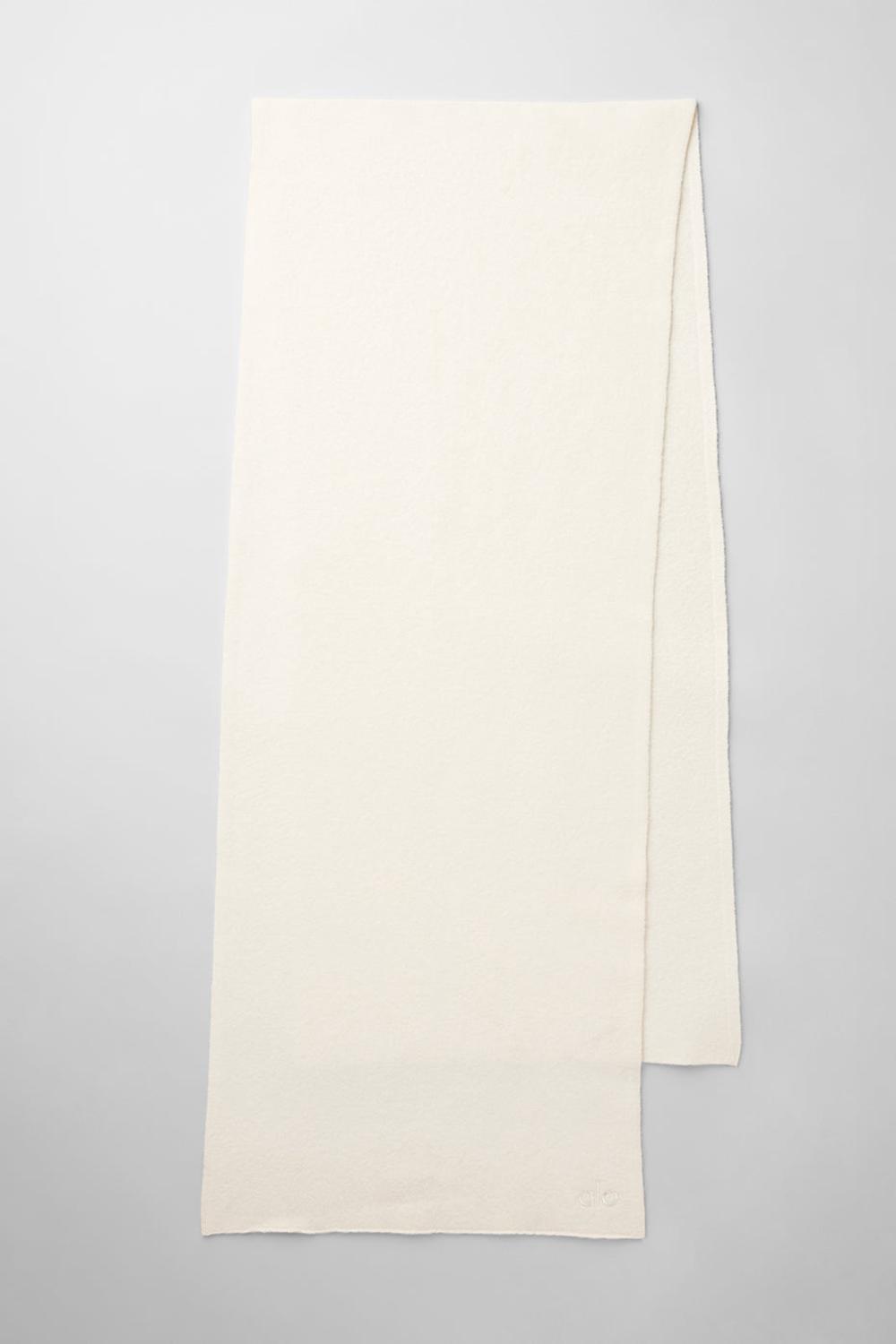 Ivory Alo Yoga Merino Wool Oversized Men Scarf | KSA  VAJ392701