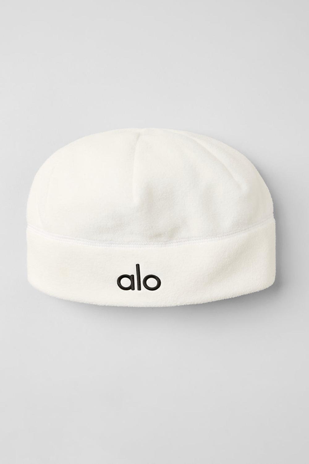 Ivory Alo Yoga Performance Fleece Women Beanie | KSA  NYL432859