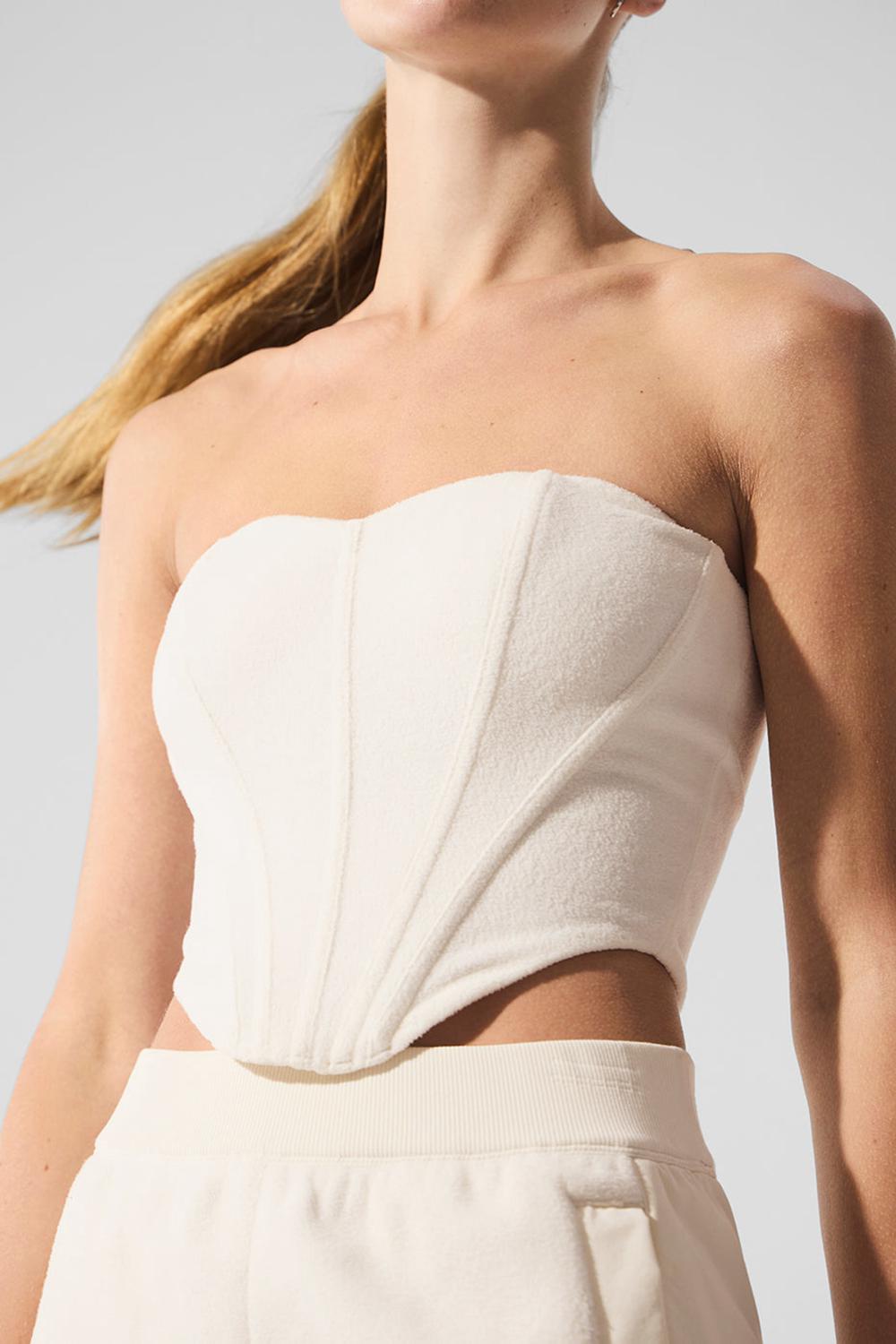 Ivory Alo Yoga Polar Fleece Corset Women Corset | KSA  EJL750218