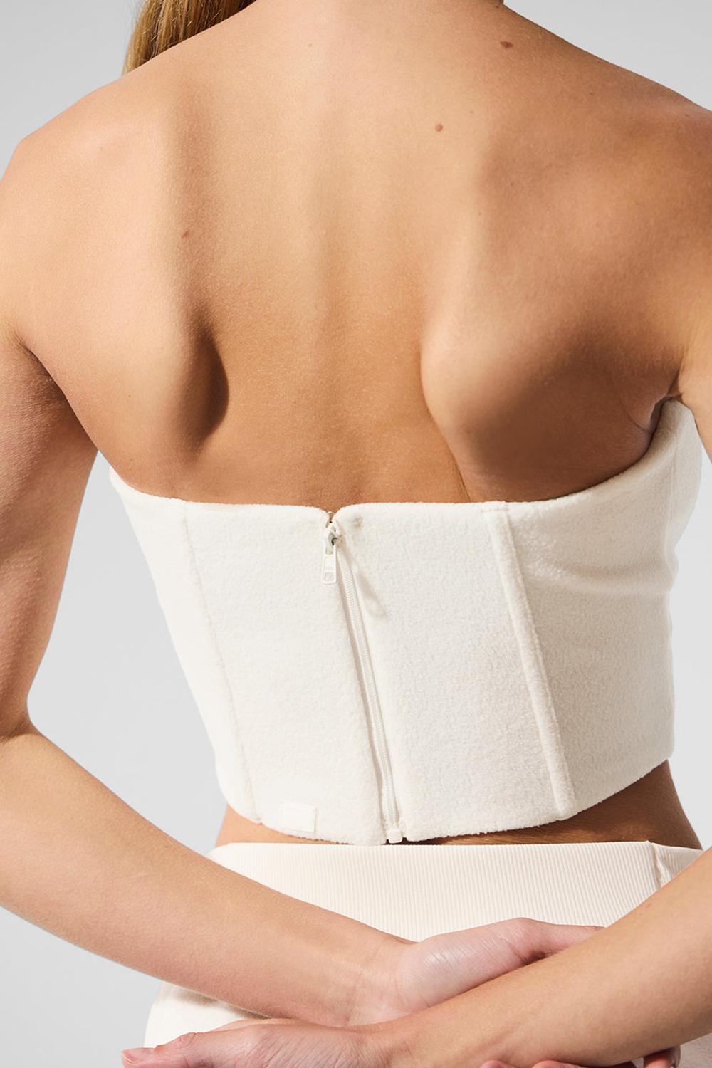 Ivory Alo Yoga Polar Fleece Corset Women Corset | KSA  EJL750218