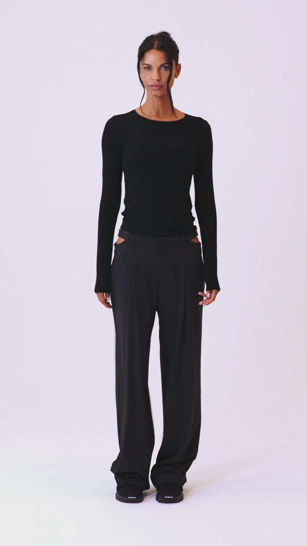 Ivory Alo Yoga Ribbed Sea Coast Women Long Sleeve | KSA  VTN436527