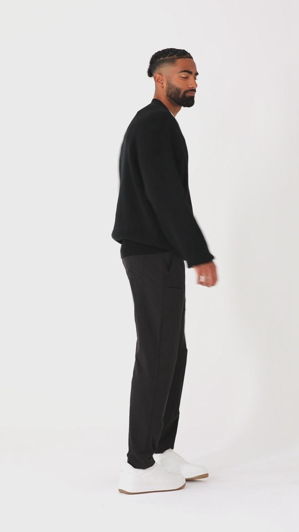 Ivory Alo Yoga Scholar Crew Neck Men Sweater | KSA  AXM541270
