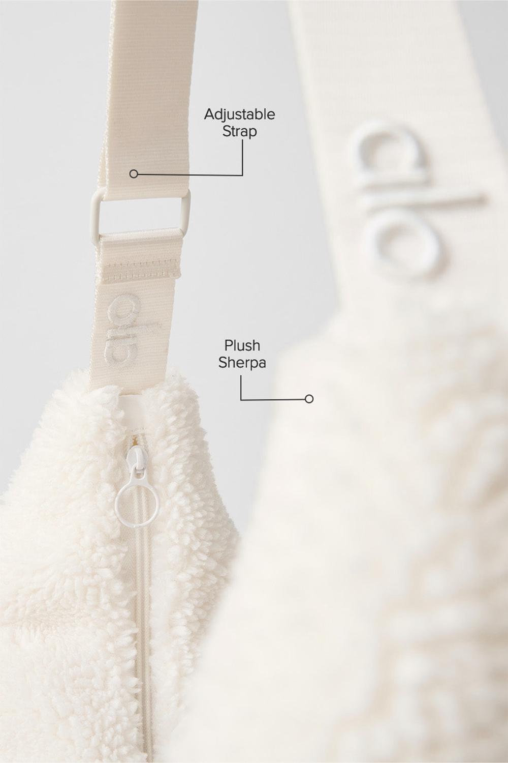 Ivory Alo Yoga Sherpa Om The Go Women Sling Bag | KSA  QUH574186