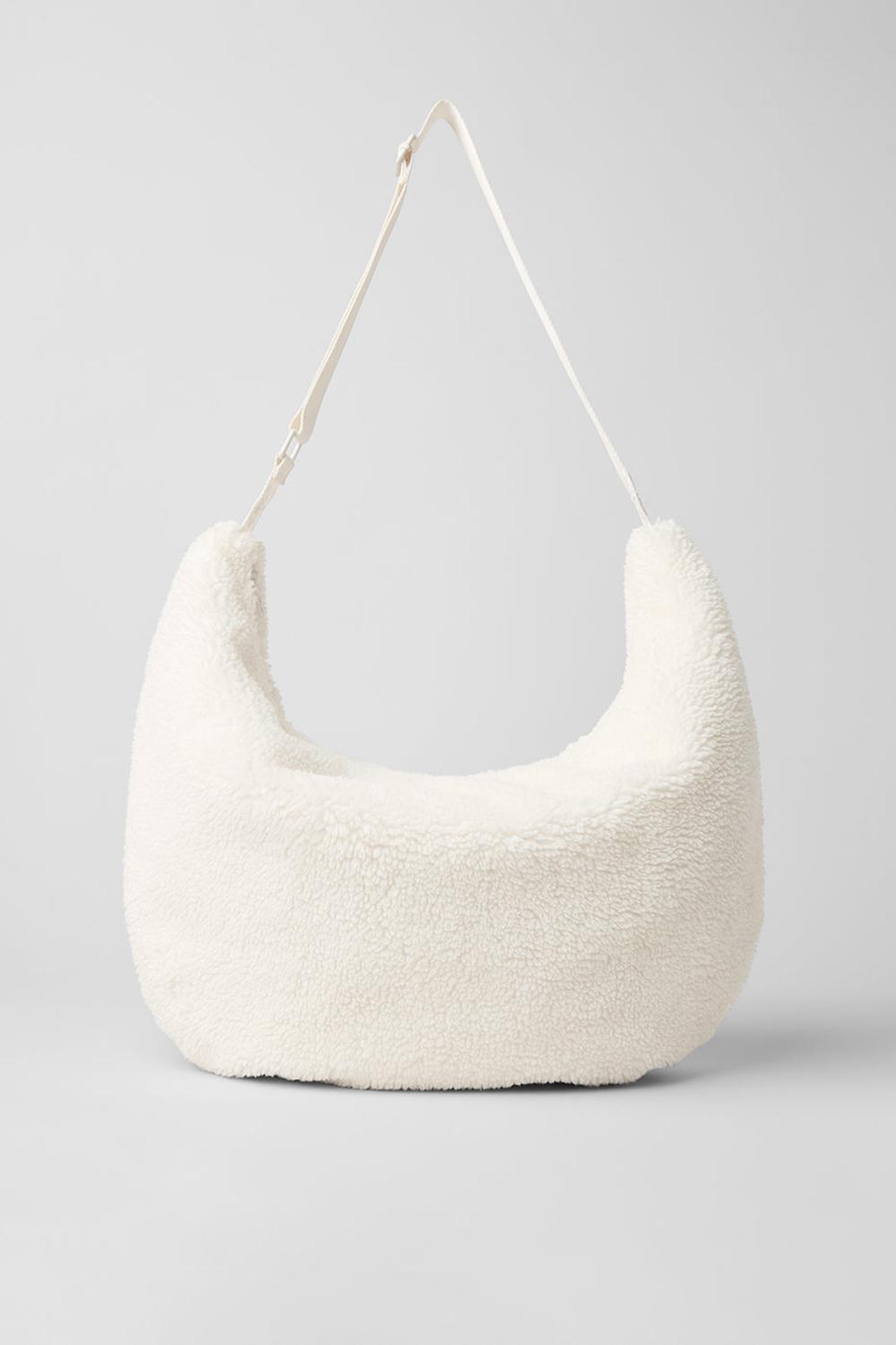 Ivory Alo Yoga Sherpa Om The Go Women Sling Bag | KSA  QUH574186