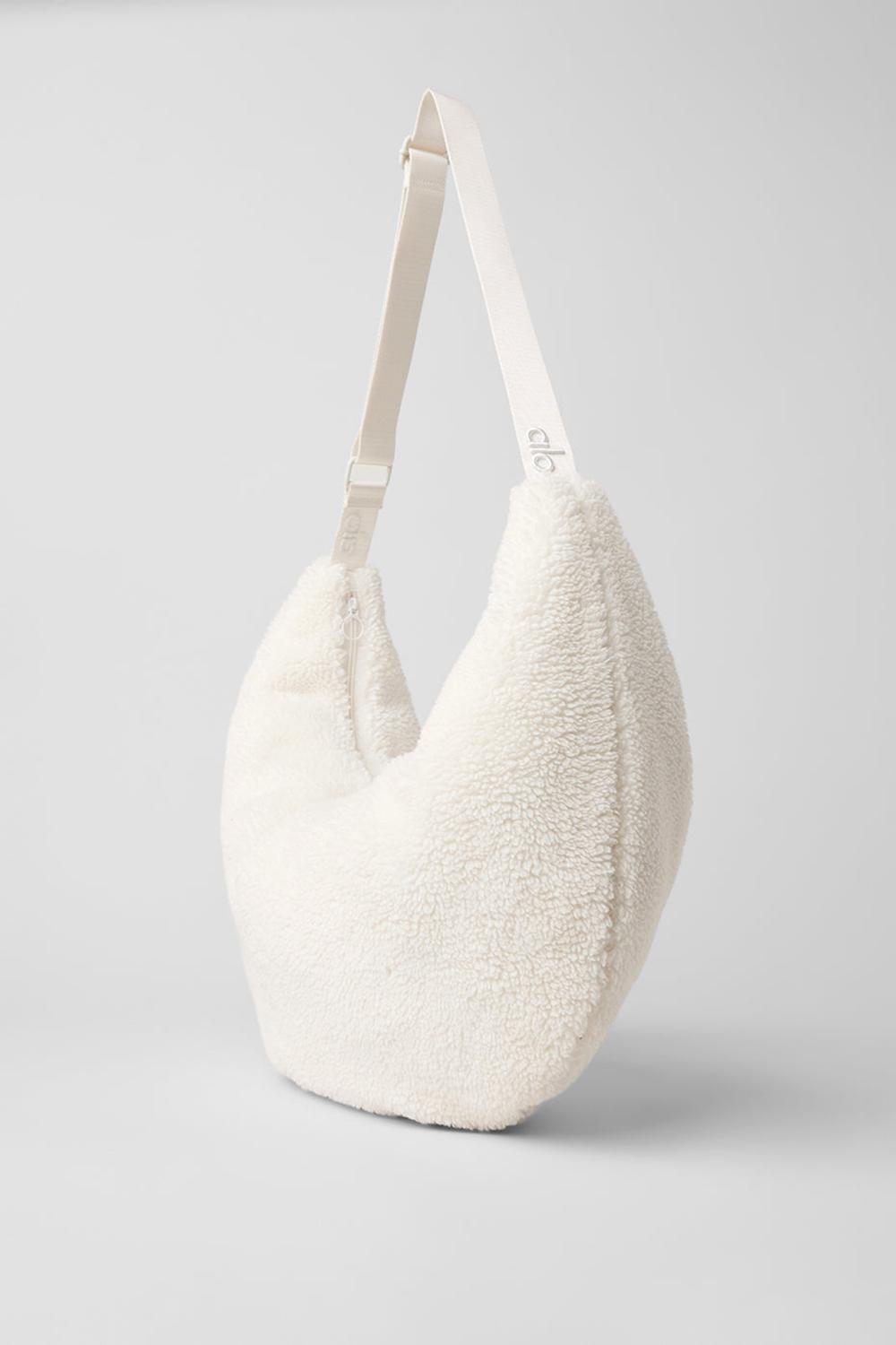 Ivory Alo Yoga Sherpa Om The Go Women Sling Bag | KSA  QUH574186