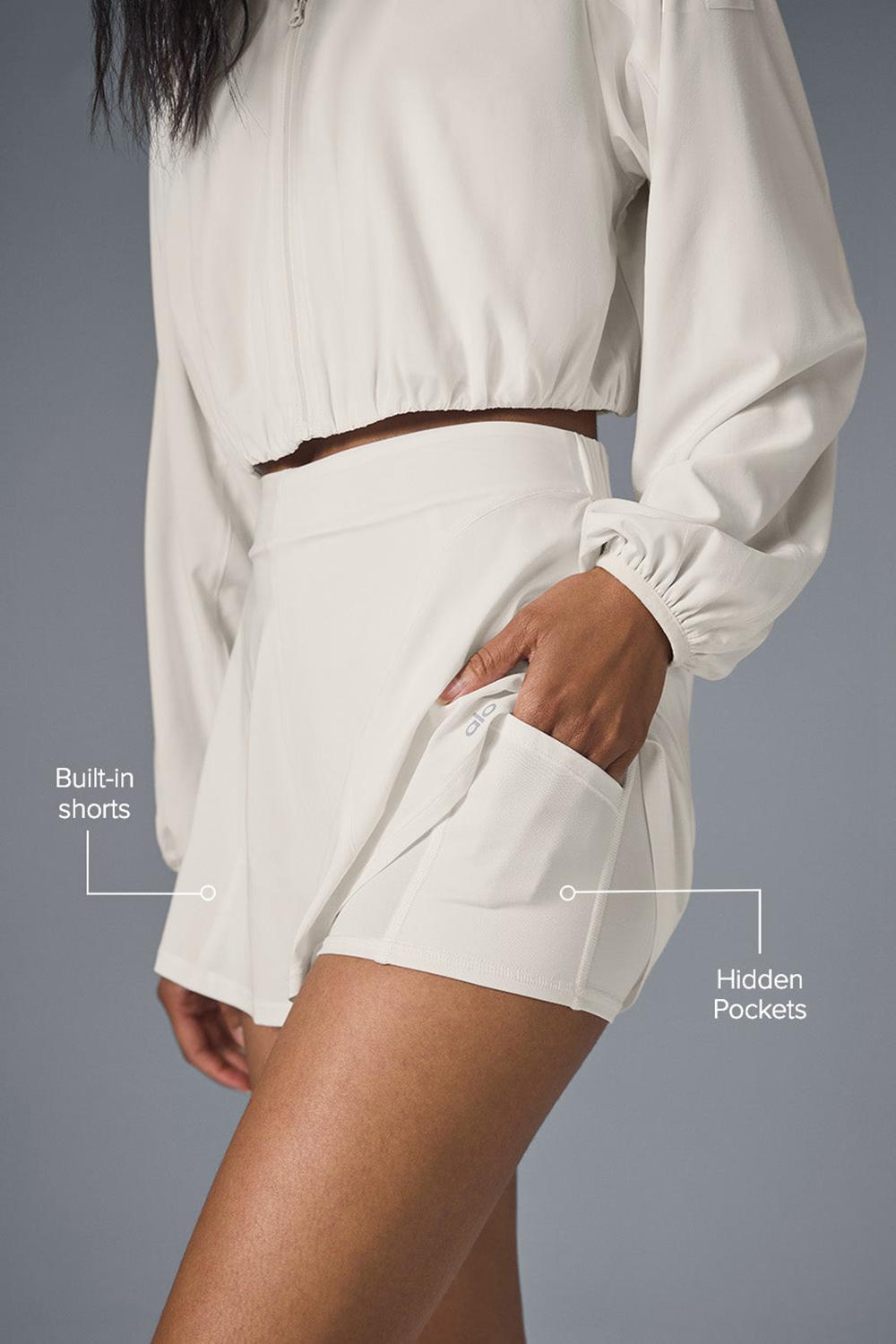 Ivory Alo Yoga Tiebreaker Women Short | KSA  TJI743580