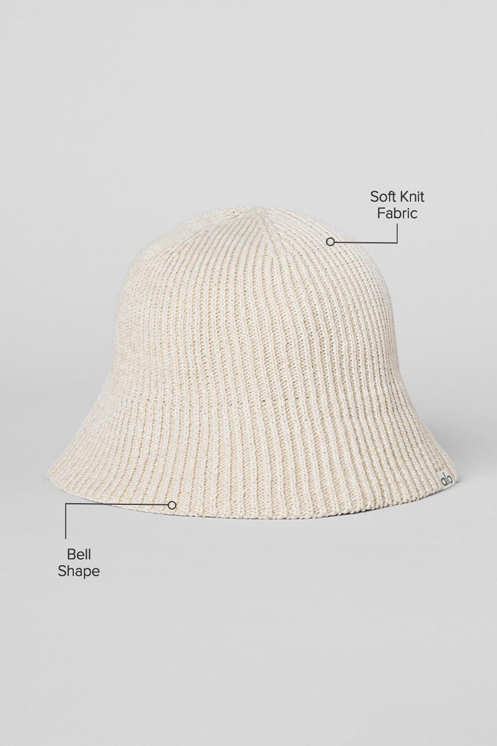 Ivory / Oatmilk Alo Yoga Denim Knit Men Cloche | KSA  MBQ516872