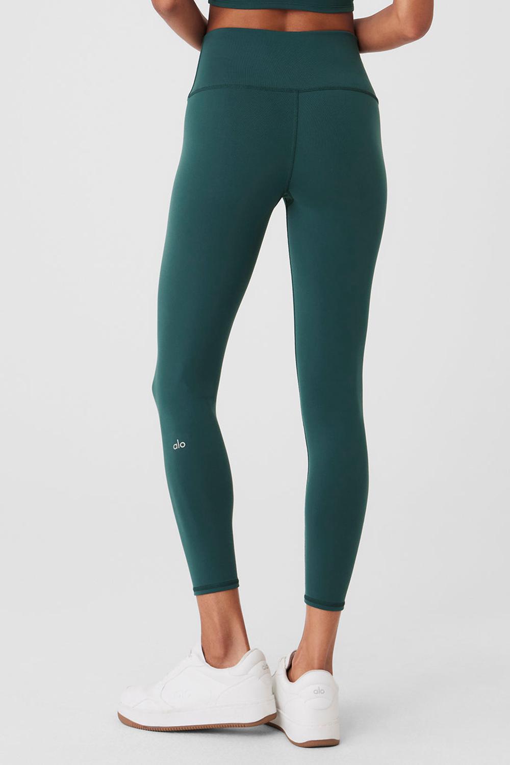 Midnight Green Alo Yoga 7/8 High-Waist Airbrush Women Legging | KSA  KPO485261