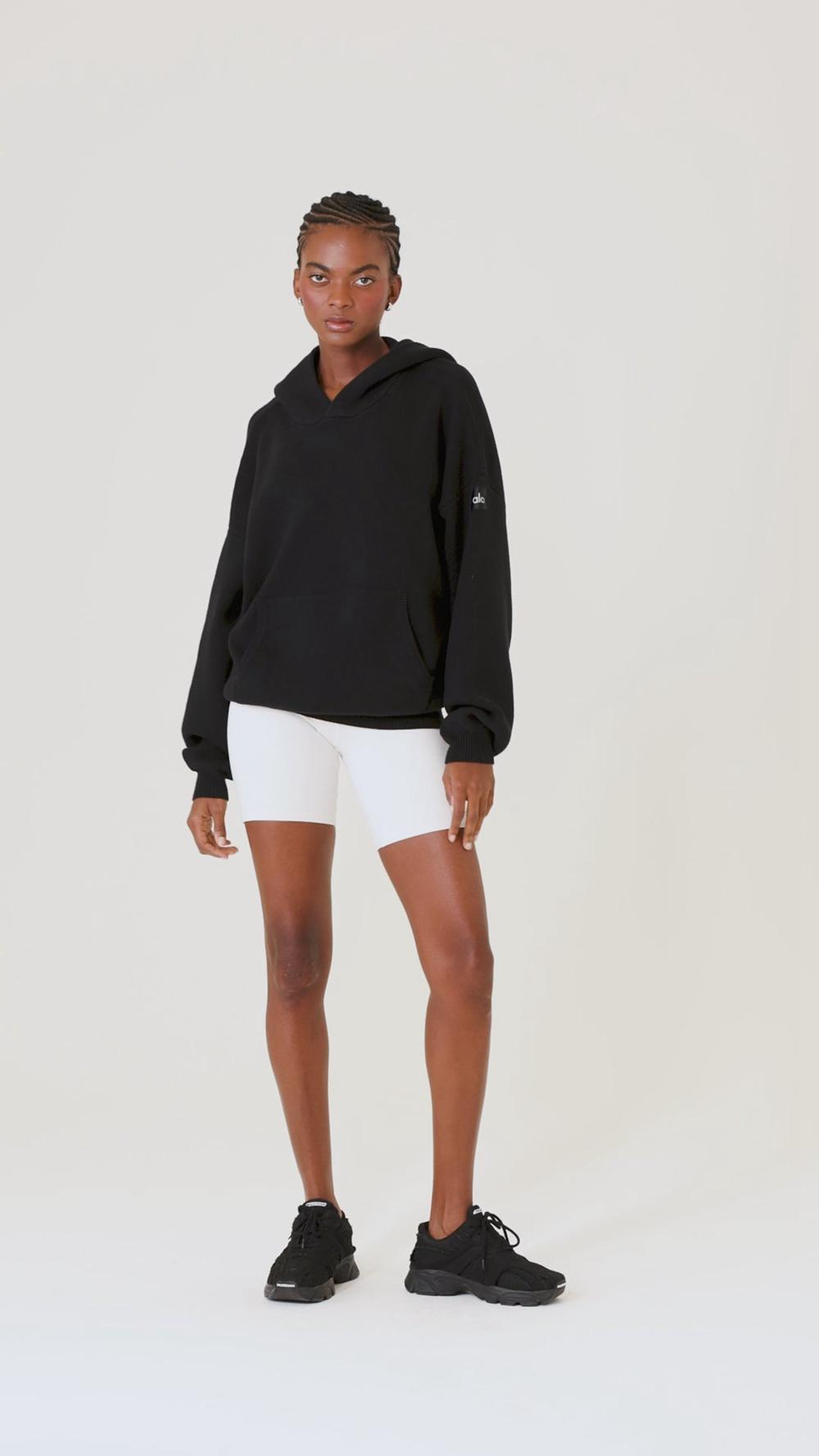 Midnight Green Alo Yoga Scholar Hooded Women Sweater | KSA  YIA582174