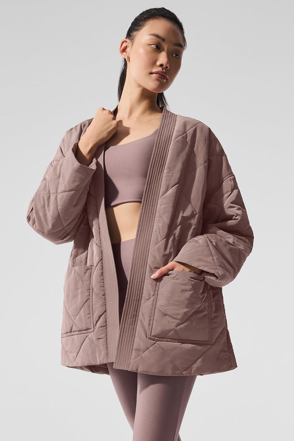 Mushroom Alo Yoga Urbanite Wrap Women Puffer Jacket | KSA  ZRB342051