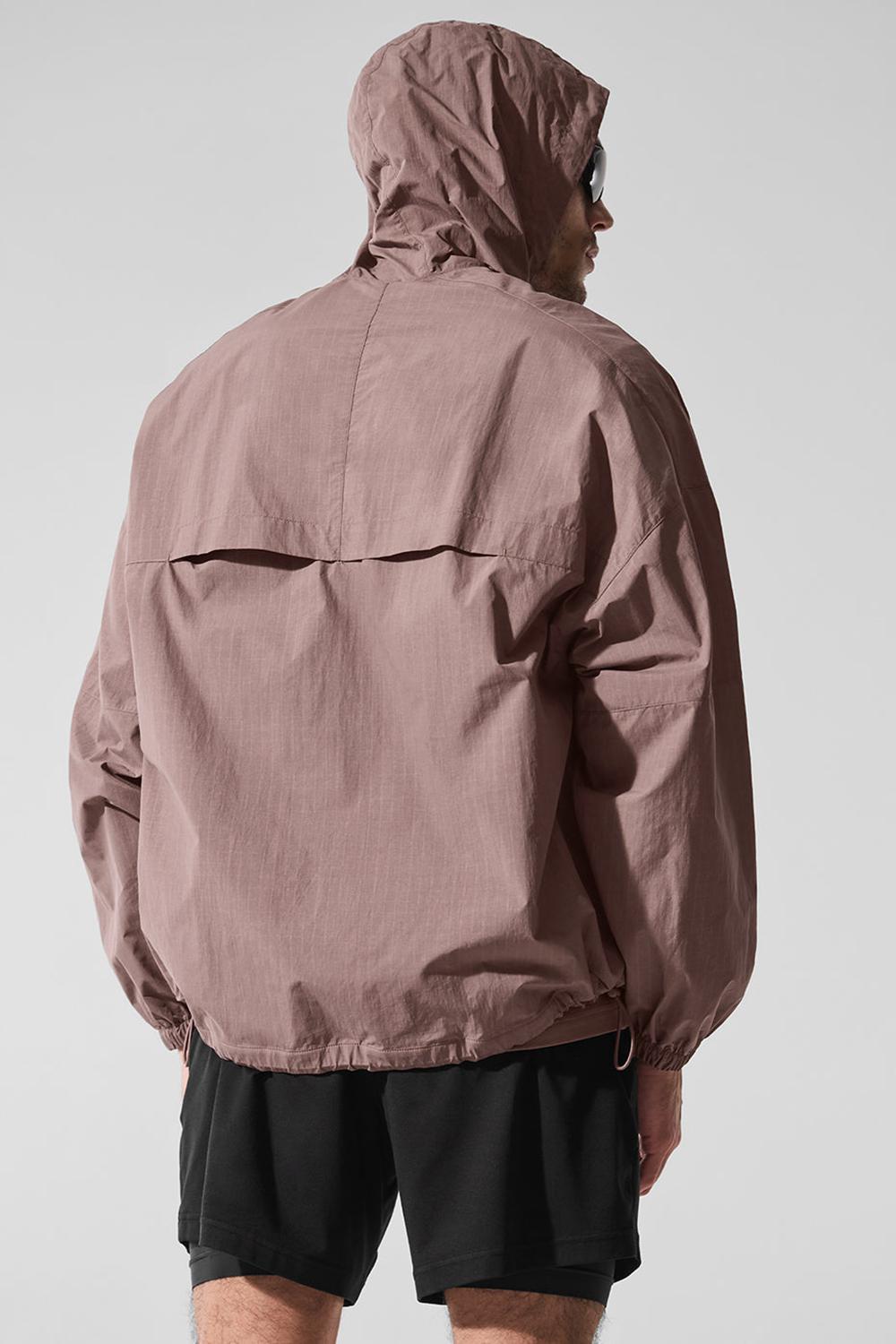 Mushroom Alo Yoga Vantage Nylon Ripstop Track Men Jacket | KSA  MAL571069