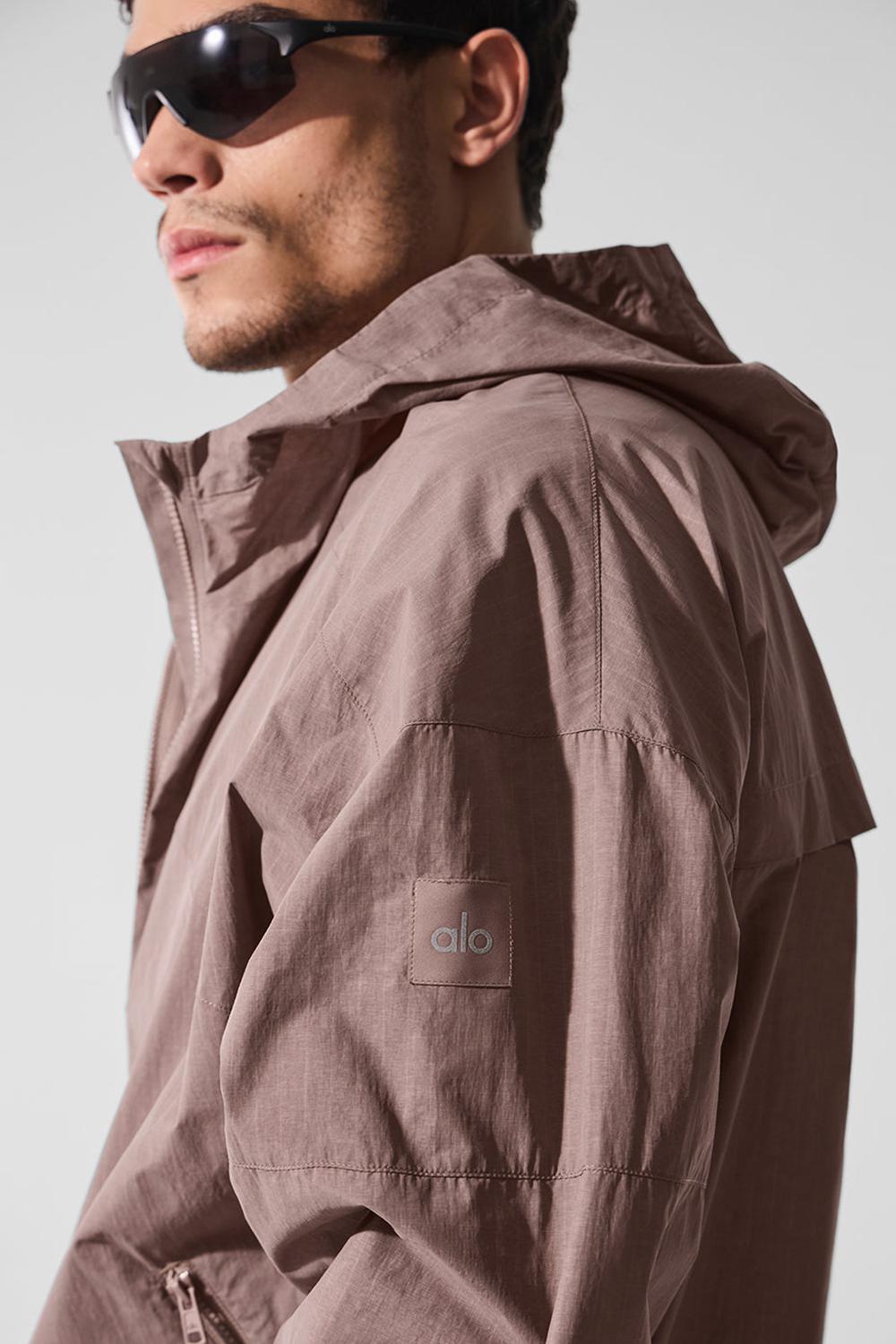 Mushroom Alo Yoga Vantage Nylon Ripstop Track Men Jacket | KSA  MAL571069