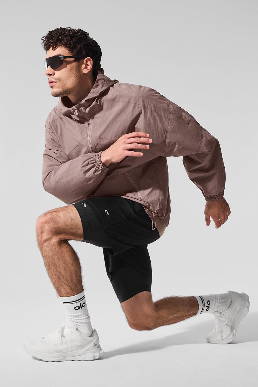Mushroom Alo Yoga Vantage Nylon Ripstop Track Men Jacket | KSA  MAL571069
