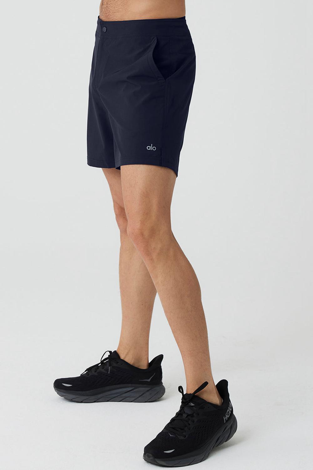 Navy Alo Yoga 7'' Sport Men Short | KSA  RJK934560