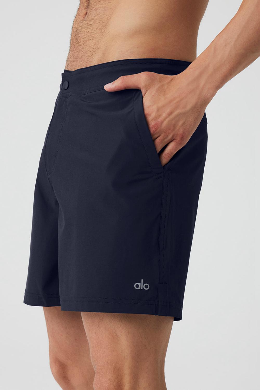 Navy Alo Yoga 7'' Sport Men Short | KSA  RJK934560