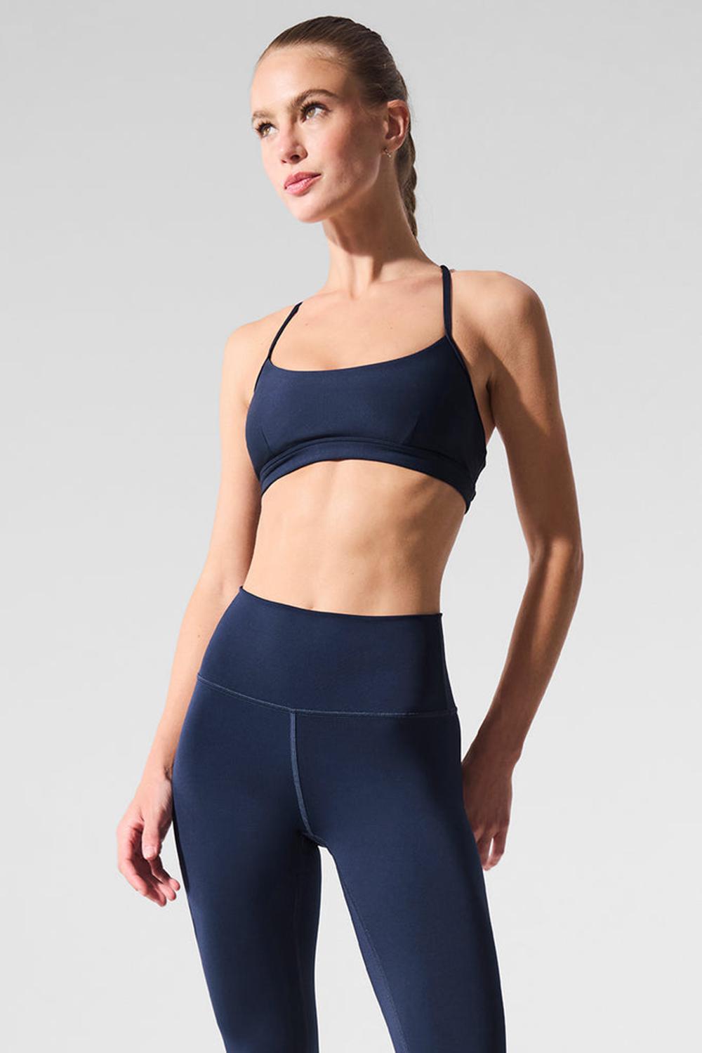 Navy Alo Yoga Airlift Intrigue Women Bra | KSA  PKN026583