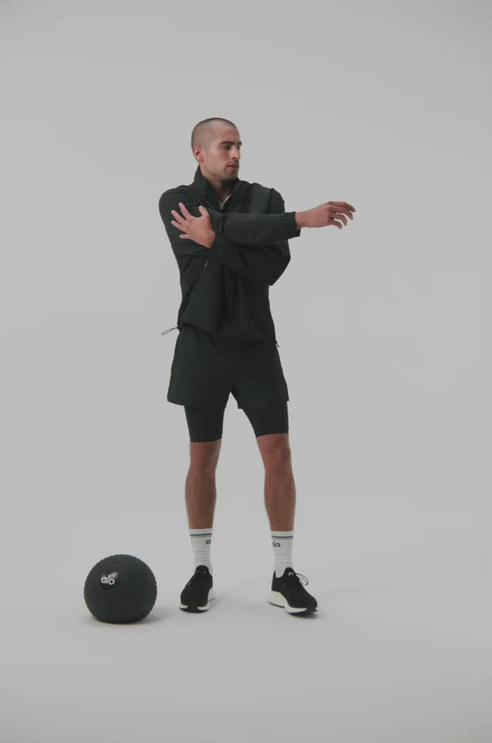 Navy Alo Yoga Light Weight Takeaway Track Men Pullover | KSA  FHJ325918