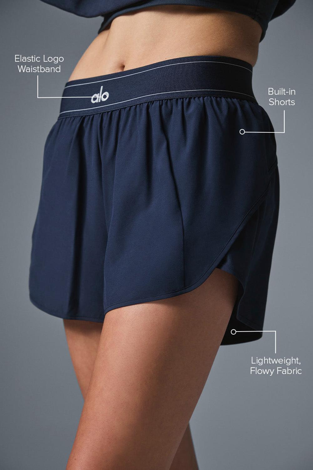 Navy Alo Yoga Match Point Women Short | KSA  WTD148395