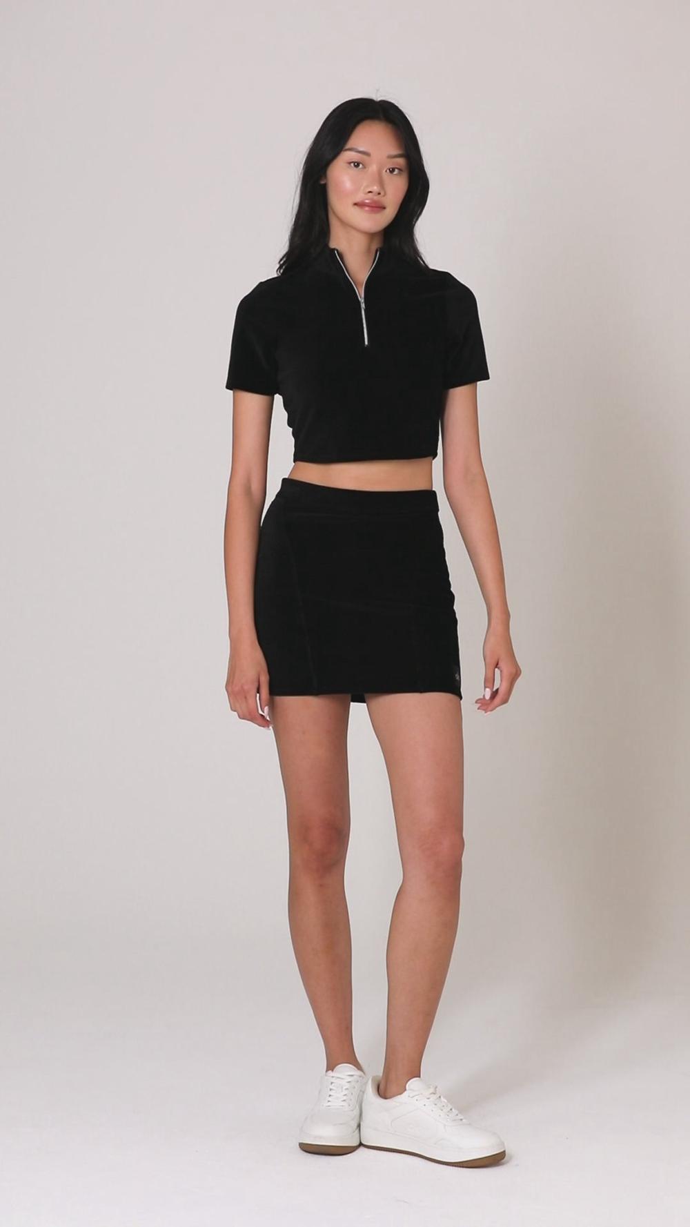 Navy Alo Yoga Micro Corduroy Winter Break Mini Women Skirt | KSA  UJA076193