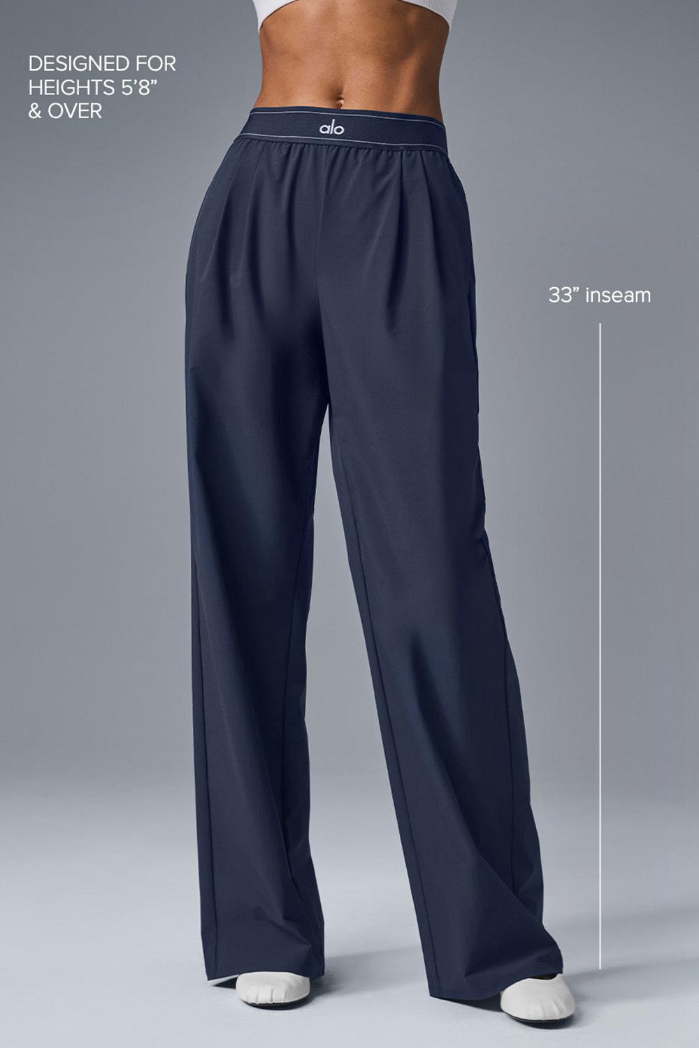 Navy Alo Yoga Suit Up (Long) Women Pant | KSA  UGD564310