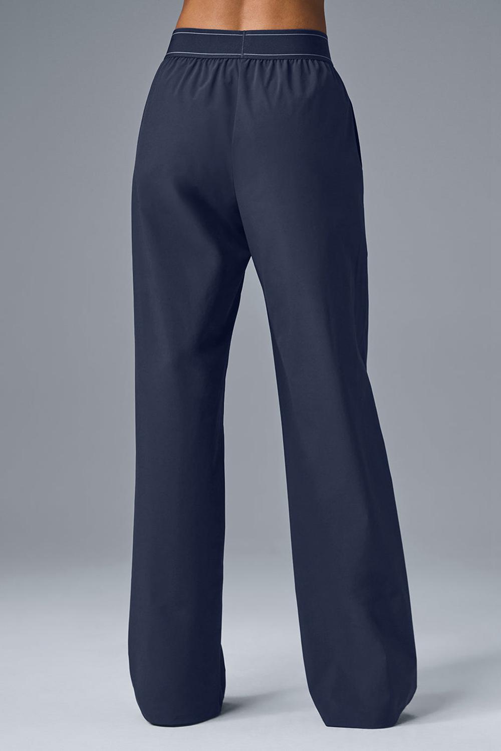 Navy Alo Yoga Suit Up (Long) Women Pant | KSA  UGD564310
