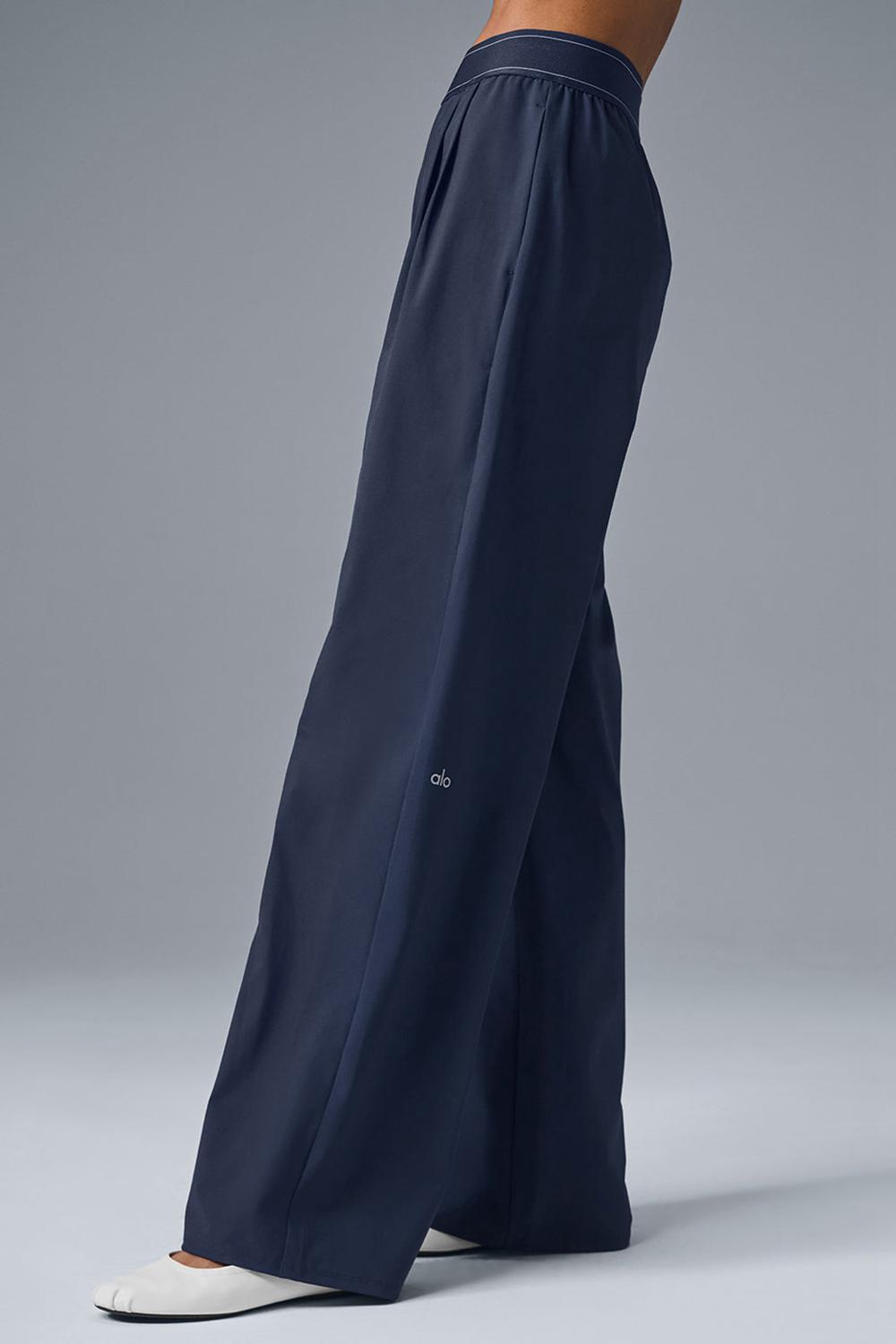 Navy Alo Yoga Suit Up (Long) Women Pant | KSA  UGD564310