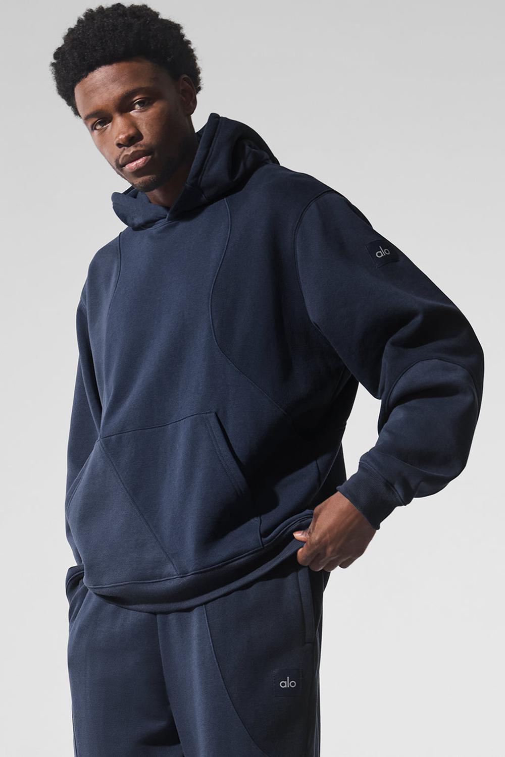 Navy Tonal Alo Yoga Make Waves Men Hoodie | KSA  WLJ897321