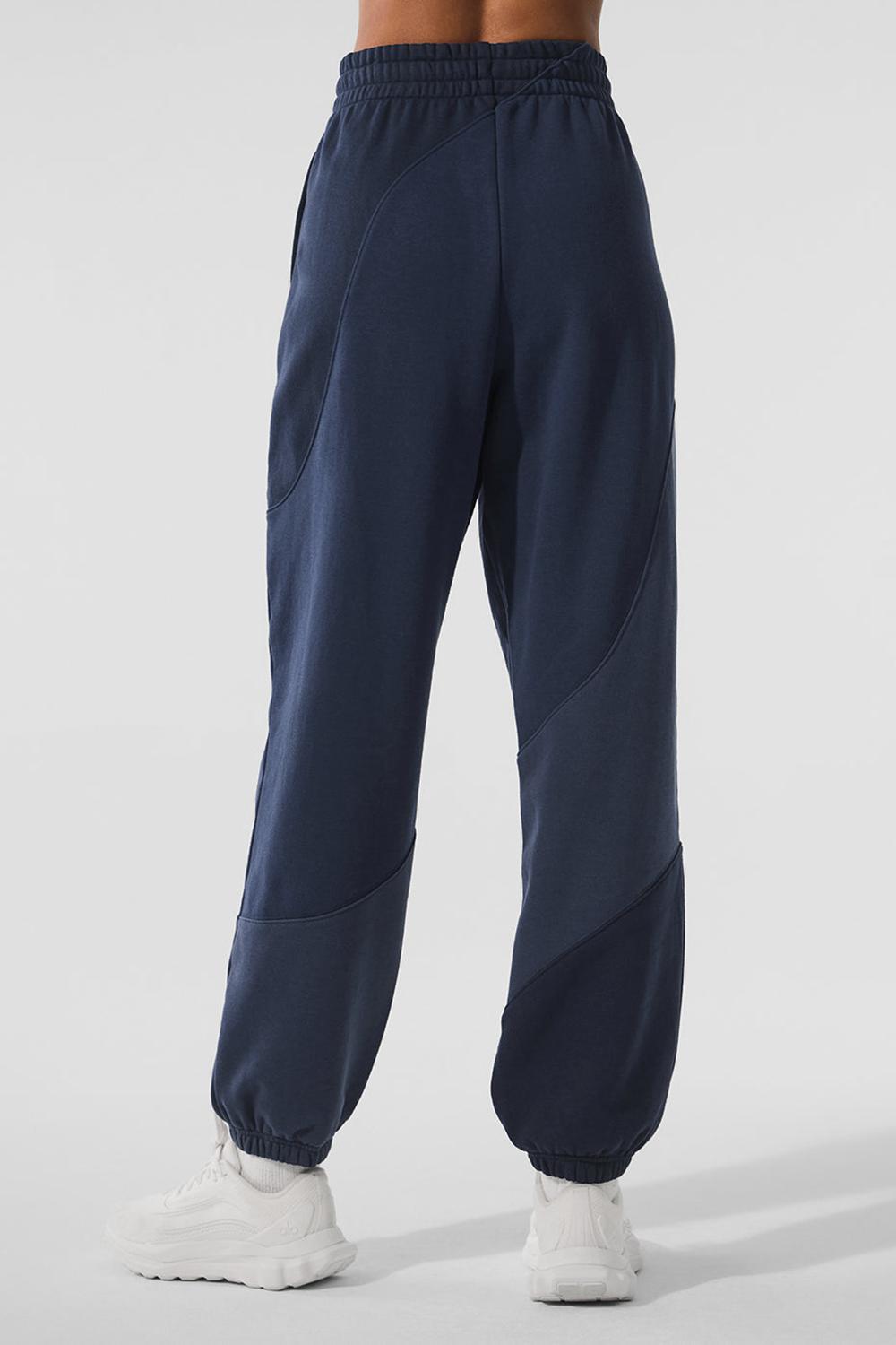 Navy Tonal Alo Yoga Make Waves Women Sweatpant | KSA  JKI203916